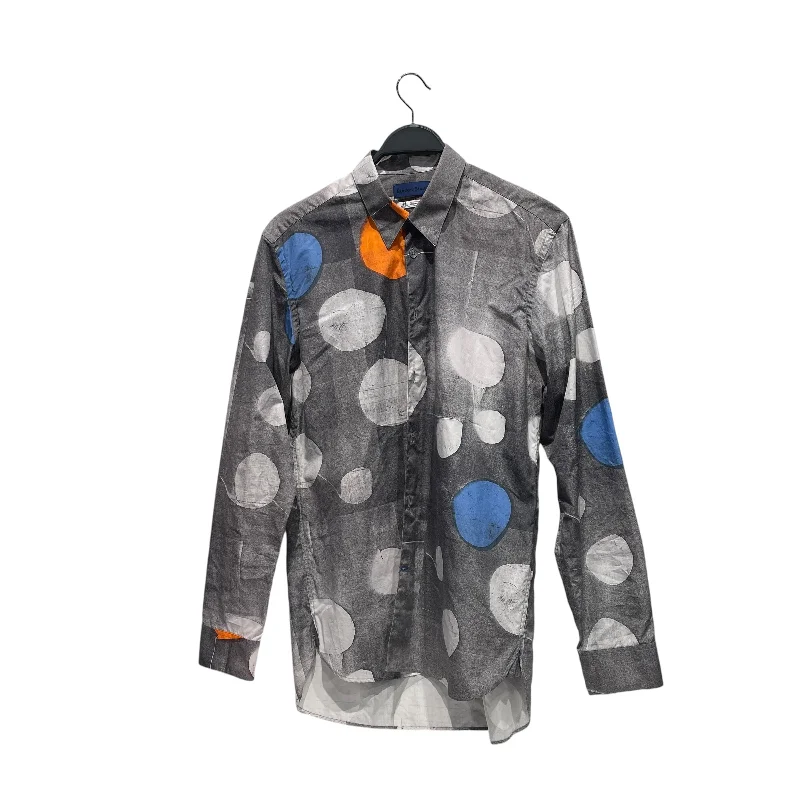 Etudes/LS Shirt/L/Cotton/GRY/All Over Print/Thomas Mason woven