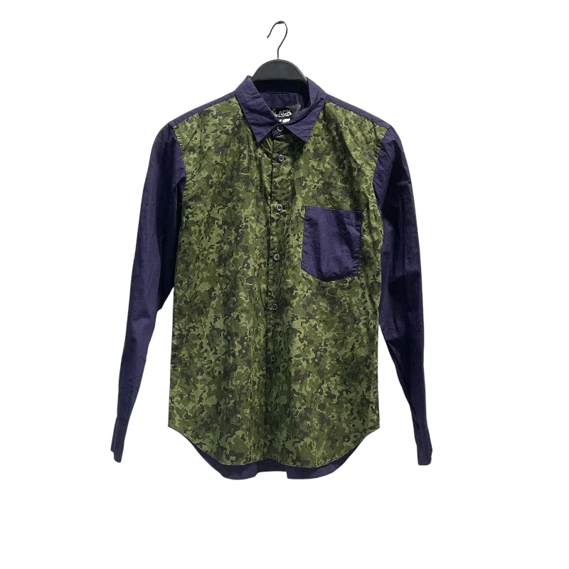 BLACK COMME des GARCONS/LS Shirt/S/Cotton/GRN/Camouflage/