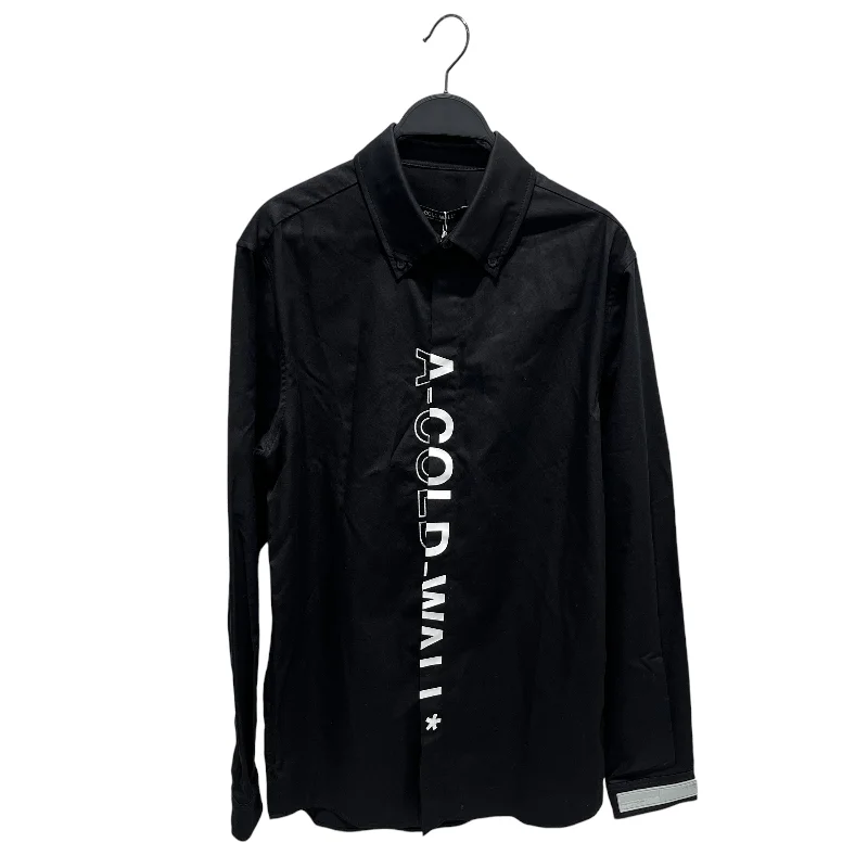 A-COLD-WALL/LS Shirt/M/Cotton/BLK/ACW Black Logo Branded Shirt