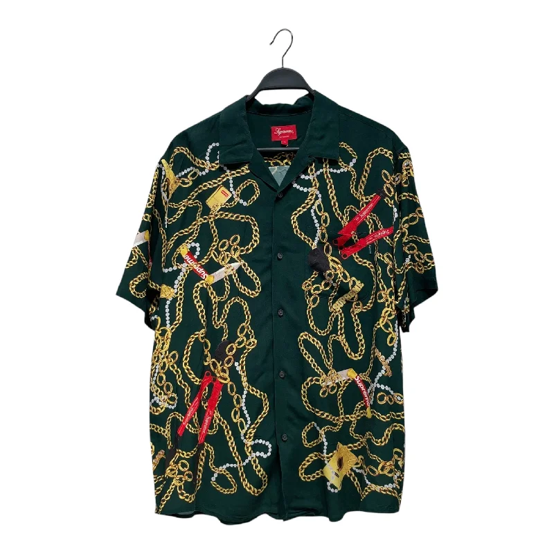 Supreme/SS Shirt/L/Cotton/GRN/All Over Print/