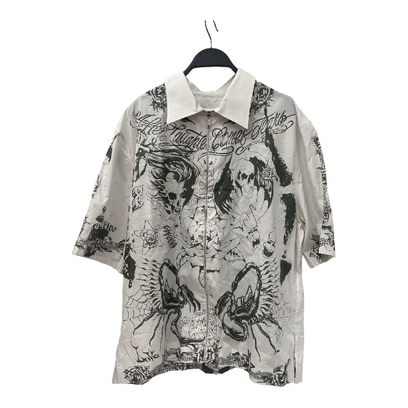 GIVENCHY/Hawaiian Shirt/41/Cotton/WHT/All Over Print/