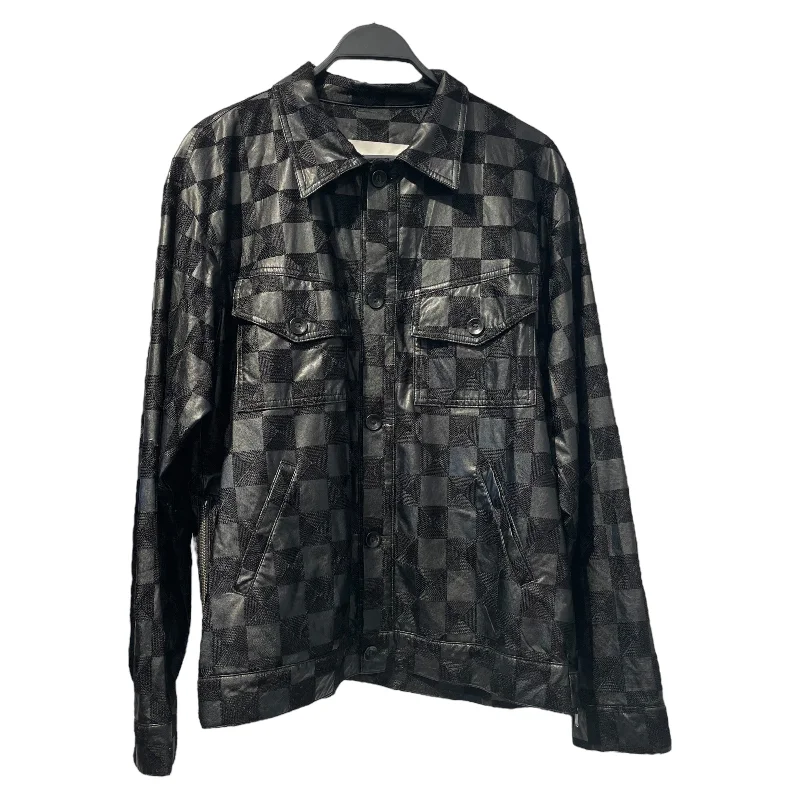 Andersson Bell/LS Shirt/XL/Leather/BLK/ANDERSSON BELL CHECKER PATTERN