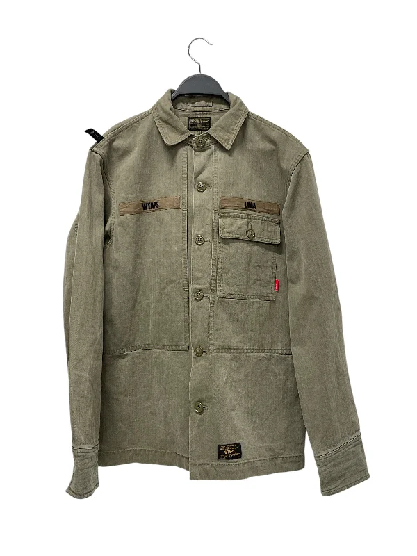 WTAPS/LS Shirt/3/Cotton/GRN/army jacket