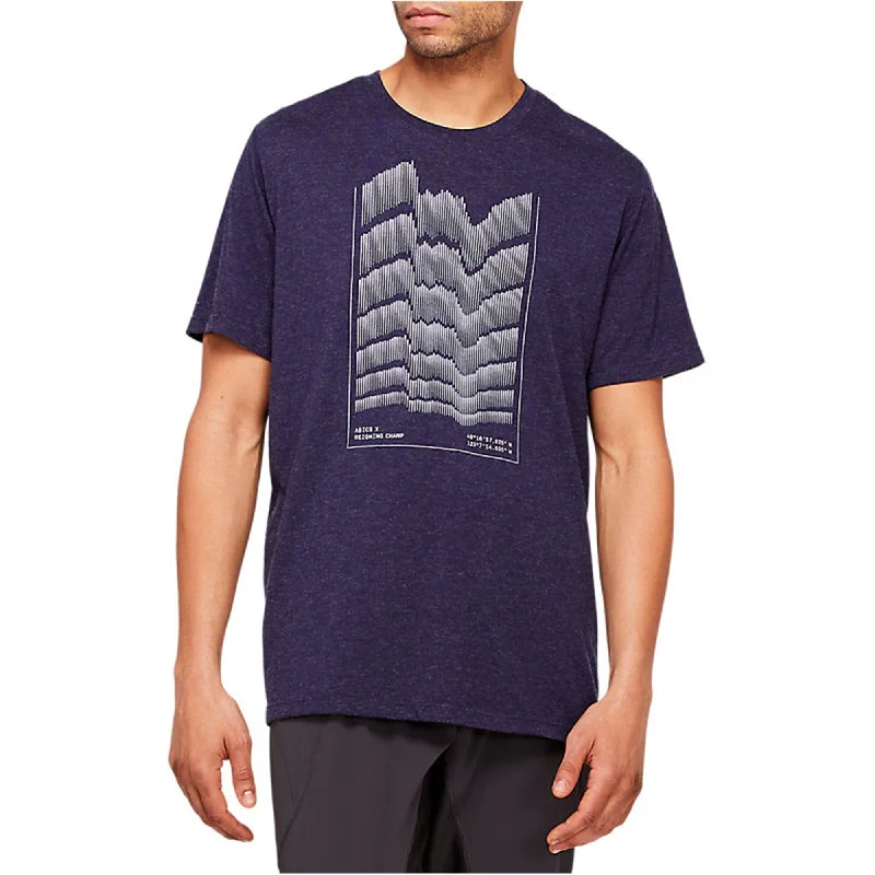 ASICS Mens RCxA Merino Ascent Graphic T-Shirt, Blue, Small