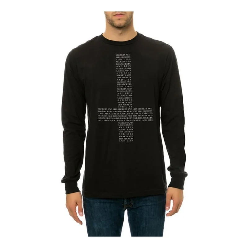 Black Scale Mens The Secrets And Lies Ls Graphic T-Shirt