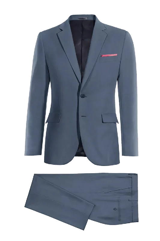 Blue Slim Fit 2 piece 2-Button Suit