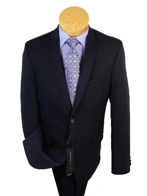 Andrew Marc 20596 73% Polyester / 23% Rayon / 4% Lycra Skinny Fit Boy's Suit - Dot - Navy