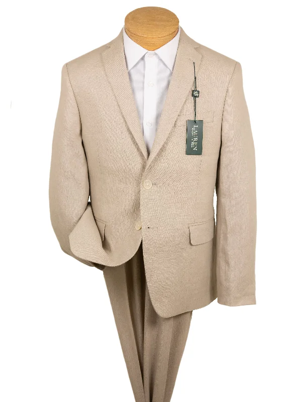 Lauren Ralph Lauren 28997 100% Linen Boy's Suit Separates Jacket - Solid - Tan