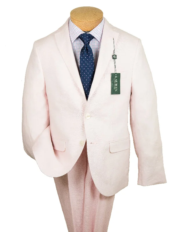 Lauren Ralph Lauren 29038 100% Linen Boy's Suit Separates Jacket - Solid - Pink