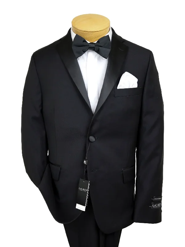 Lauren Ralph Lauren 30514 Boy's Tux Separate Jacket - Solid Gab - Black