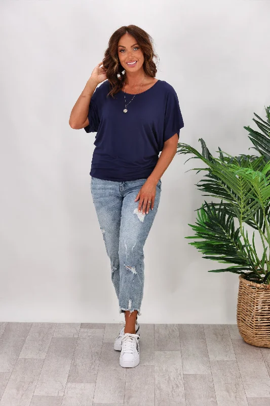 Betty Basics Maui Tee In Navy