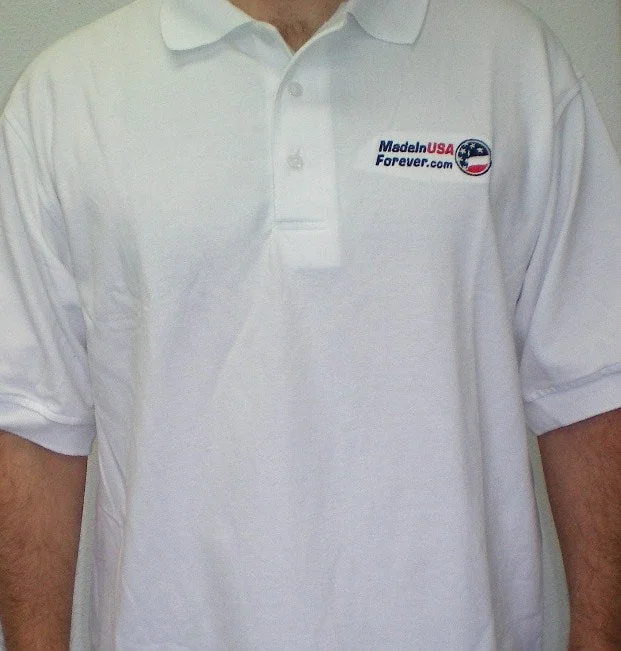 Clearance: MadeinUSAForever.com Logo Polo