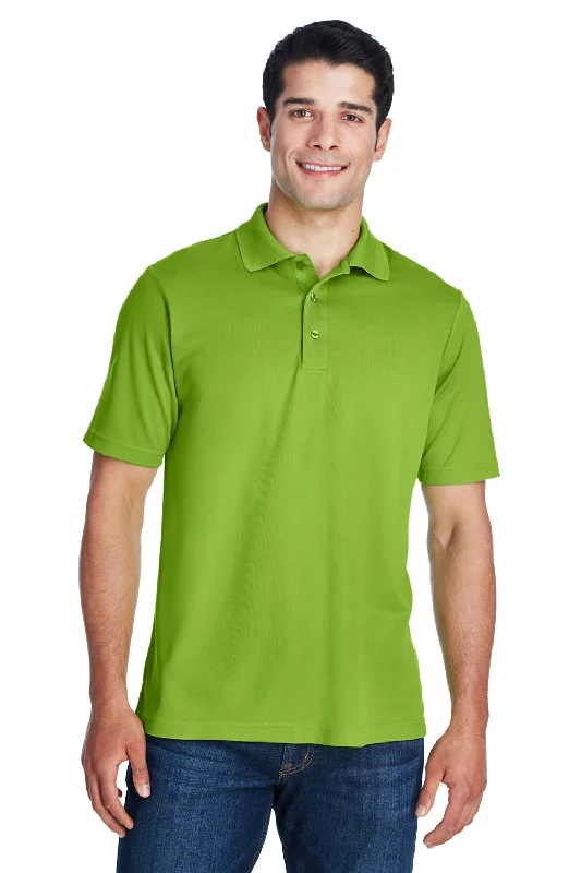 Core 365 Mens Origin Performance Moisture Wicking Short Sleeve Polo Shirt - Acid Green