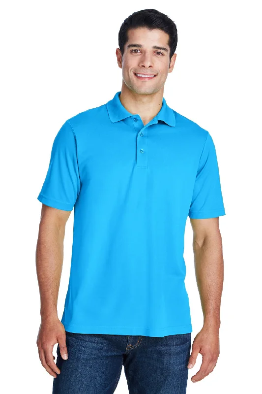 Core 365 Mens Origin Performance Moisture Wicking Short Sleeve Polo Shirt - Electric Blue