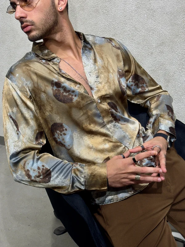 Cosmic Universe Print Full Sleeves Shirt