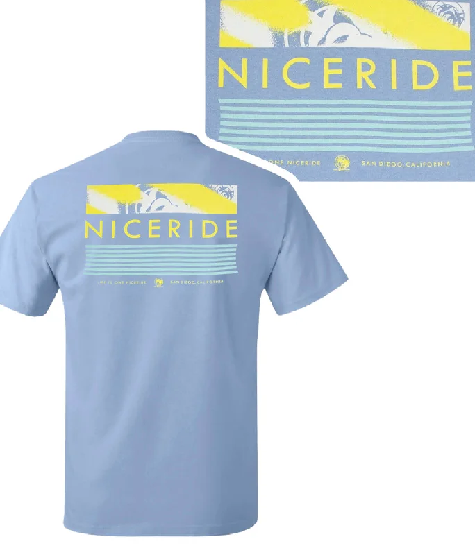 Cruisin - Light Blue Or Navy Men's Cotton Blend Short Sleeve Hanes T-Shirt