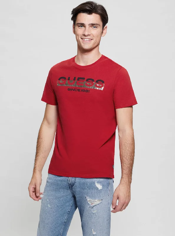 Eco Red Foil Logo Short Sleeve T-Shirt