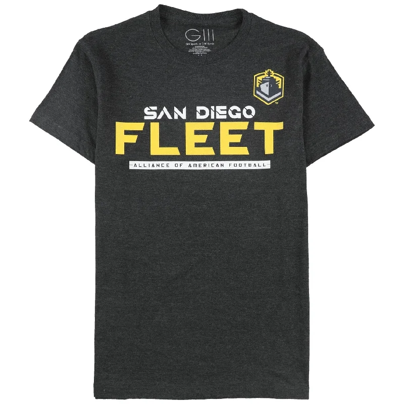 G-III Sports Mens San Diego Fleet Graphic T-Shirt, Grey, Medium