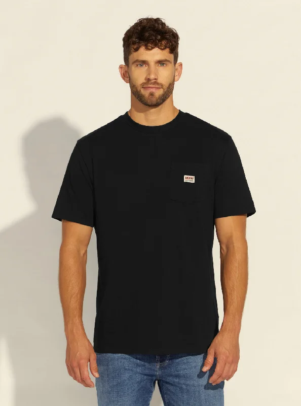 GUESS Originals Black Pocket Label T-Shirt