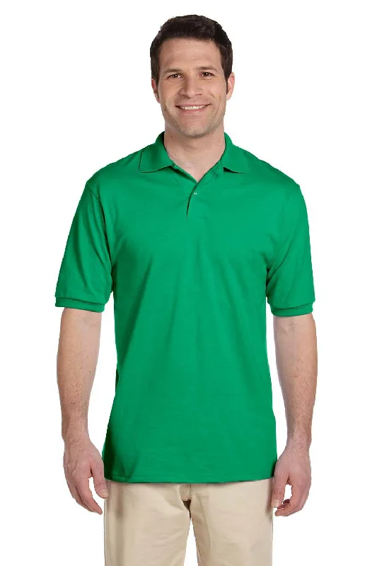 Jerzees Mens SpotShield Stain Resistant Short Sleeve Polo Shirt - Kelly Green