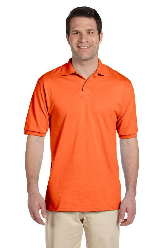 Jerzees Mens SpotShield Stain Resistant Short Sleeve Polo Shirt - Safety Orange