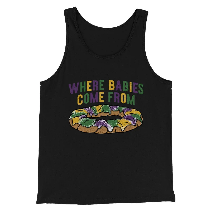 King Cake Where Babies Come From Men/Unisex Tank Top