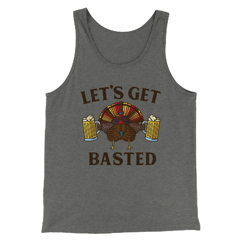 Let's Get Basted Funny Thanksgiving Men/Unisex Tank Top