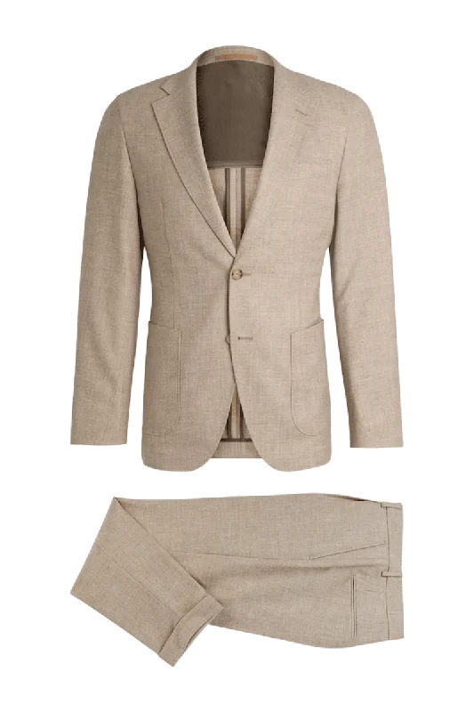 Light Brown Regular fit 2-Piece 2 Button Suit