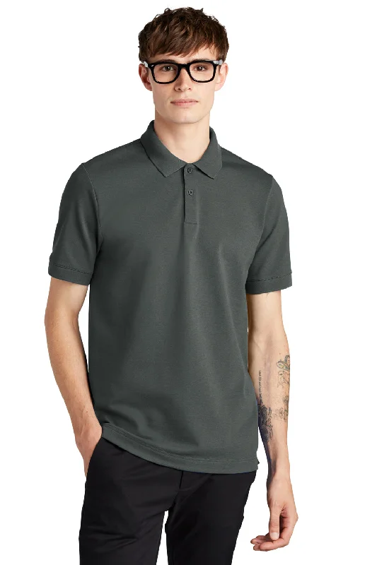 Mercer+Mettle Mens Moisture Wicking Short Sleeve Polo Shirt - Anchor Grey