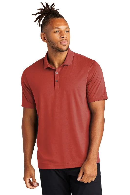 Mercer+Mettle Mens Moisture Wicking Short Sleeve Polo Shirt - Terracotta