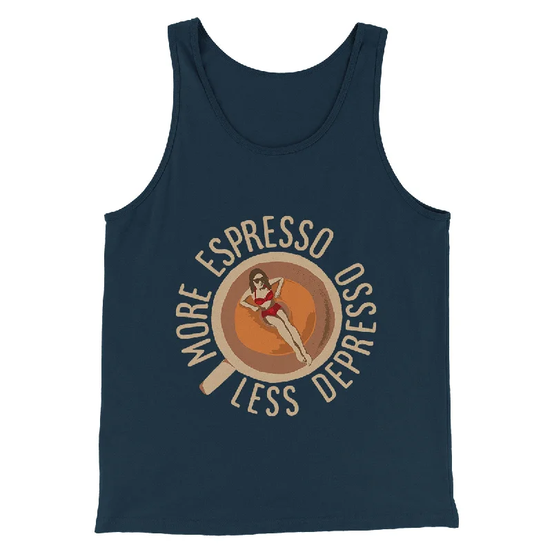 More Espresso Less Depresso Men/Unisex Tank Top