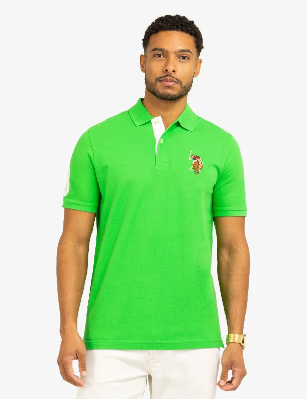 MULTI COLOR BIG LOGO POLO SHIRT