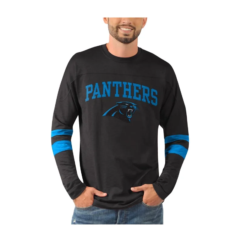 Nfl Mens Carolina Panthers Old School Embellished T-Shirt