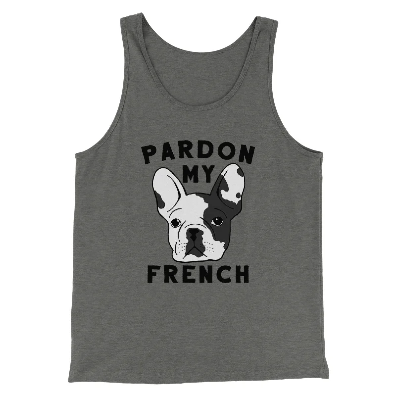 Pardon My French Funny Men/Unisex Tank Top