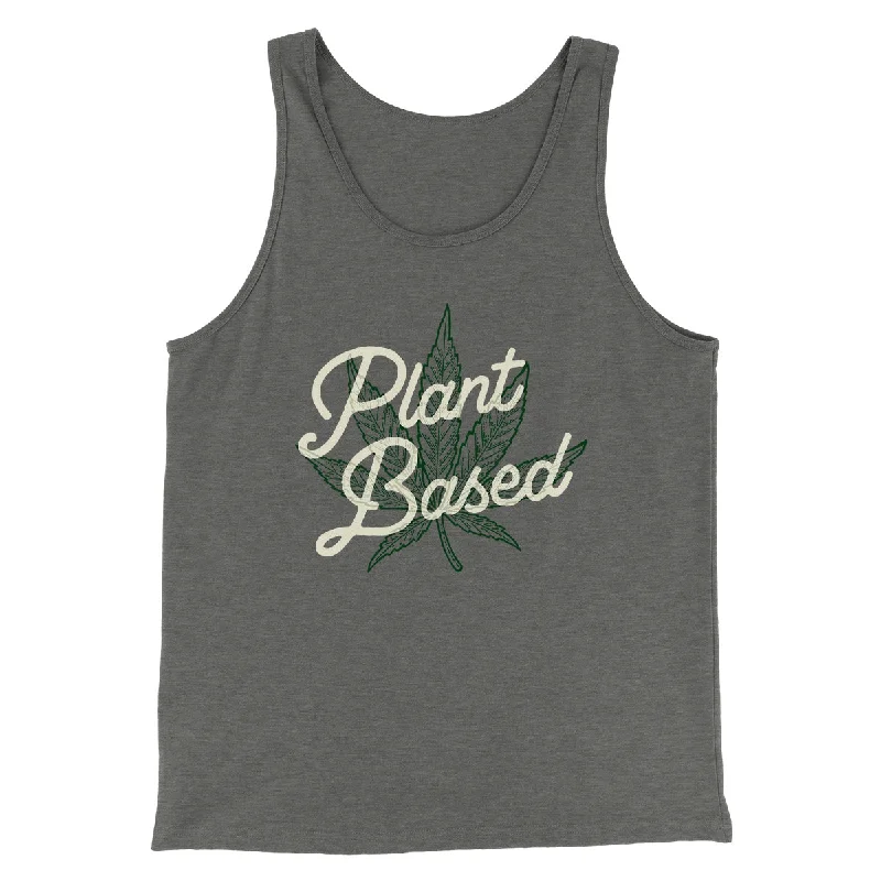 Plant Based Funny Men/Unisex Tank Top