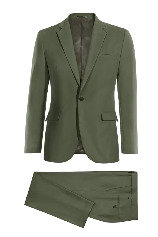 Sage Green Slim fit 2 piece 1-Button Suit