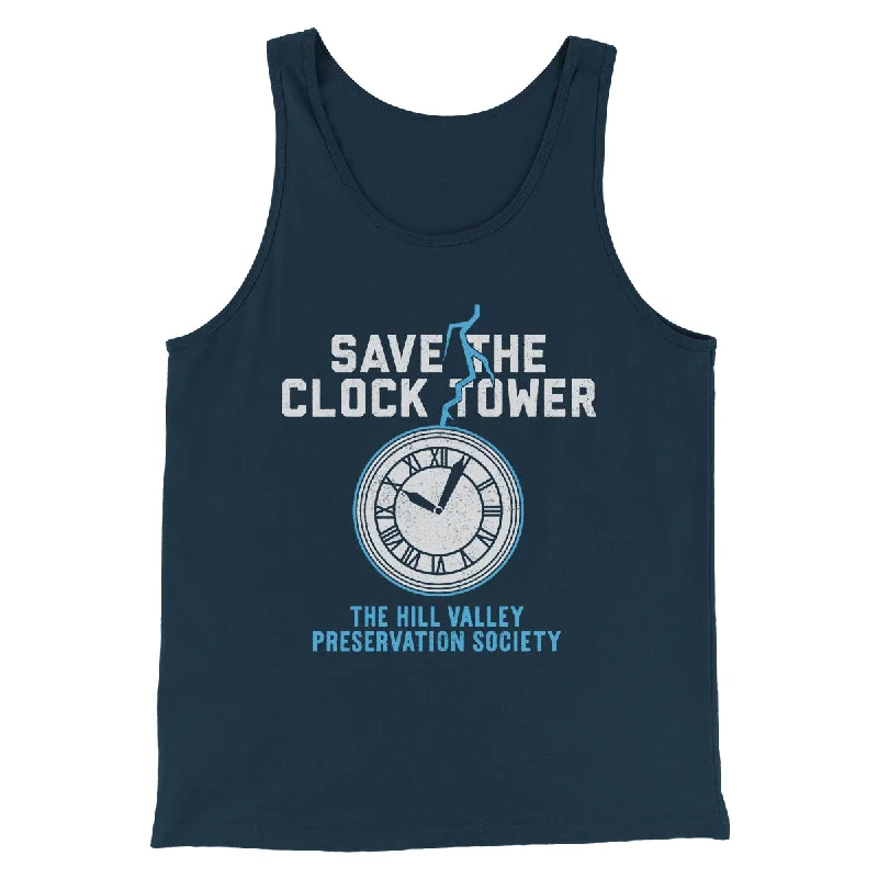 Save the Clock Tower Funny Movie Men/Unisex Tank Top