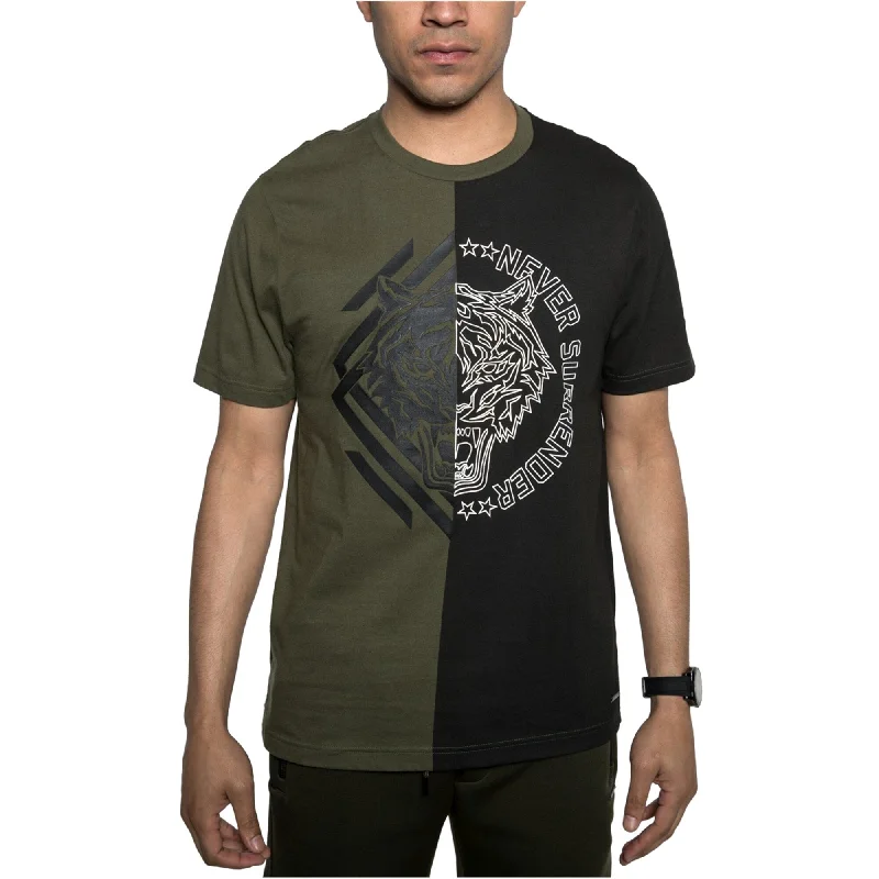 Sean John Mens Tiger Graphic T-Shirt, Green, 3XL