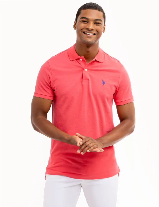 SLIM FIT SOLID PIQUE POLO SHIRT