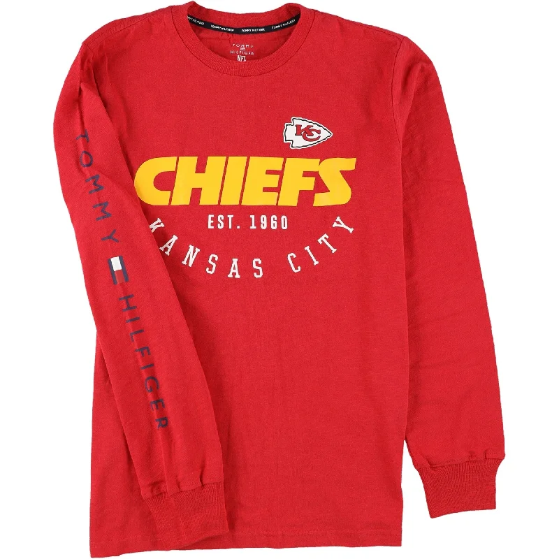 Tommy Hilfiger Mens Kansas City Chiefs Graphic T-Shirt, Red, Medium