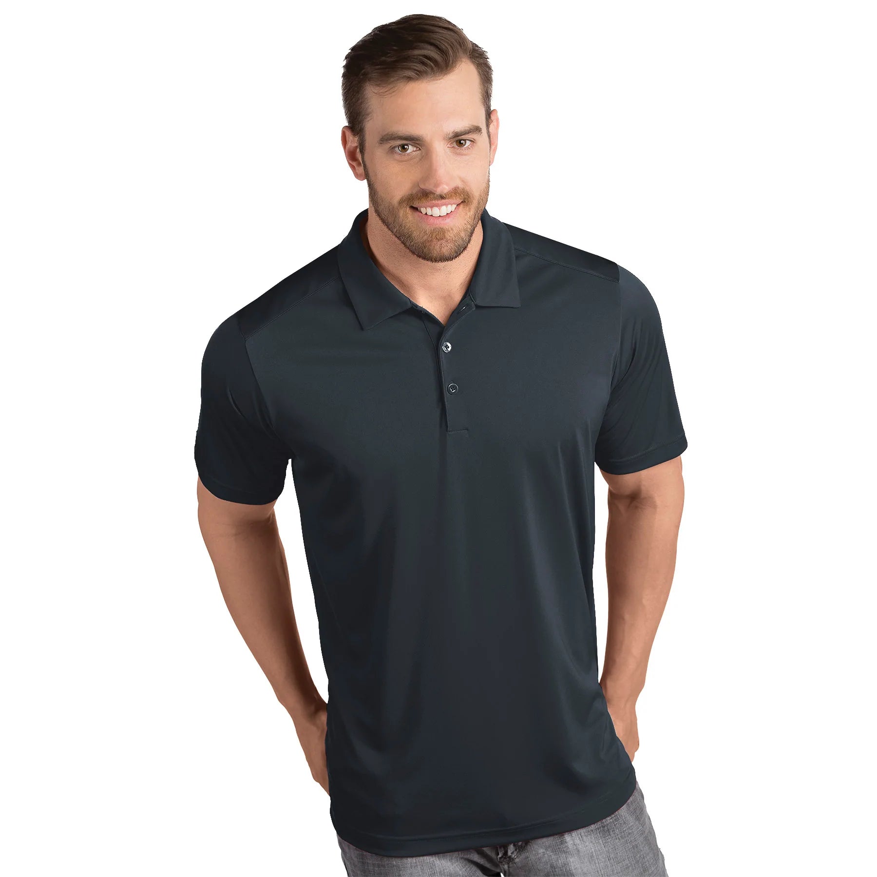 Antigua: Men's Essentials Polo - Tribute Black 104197