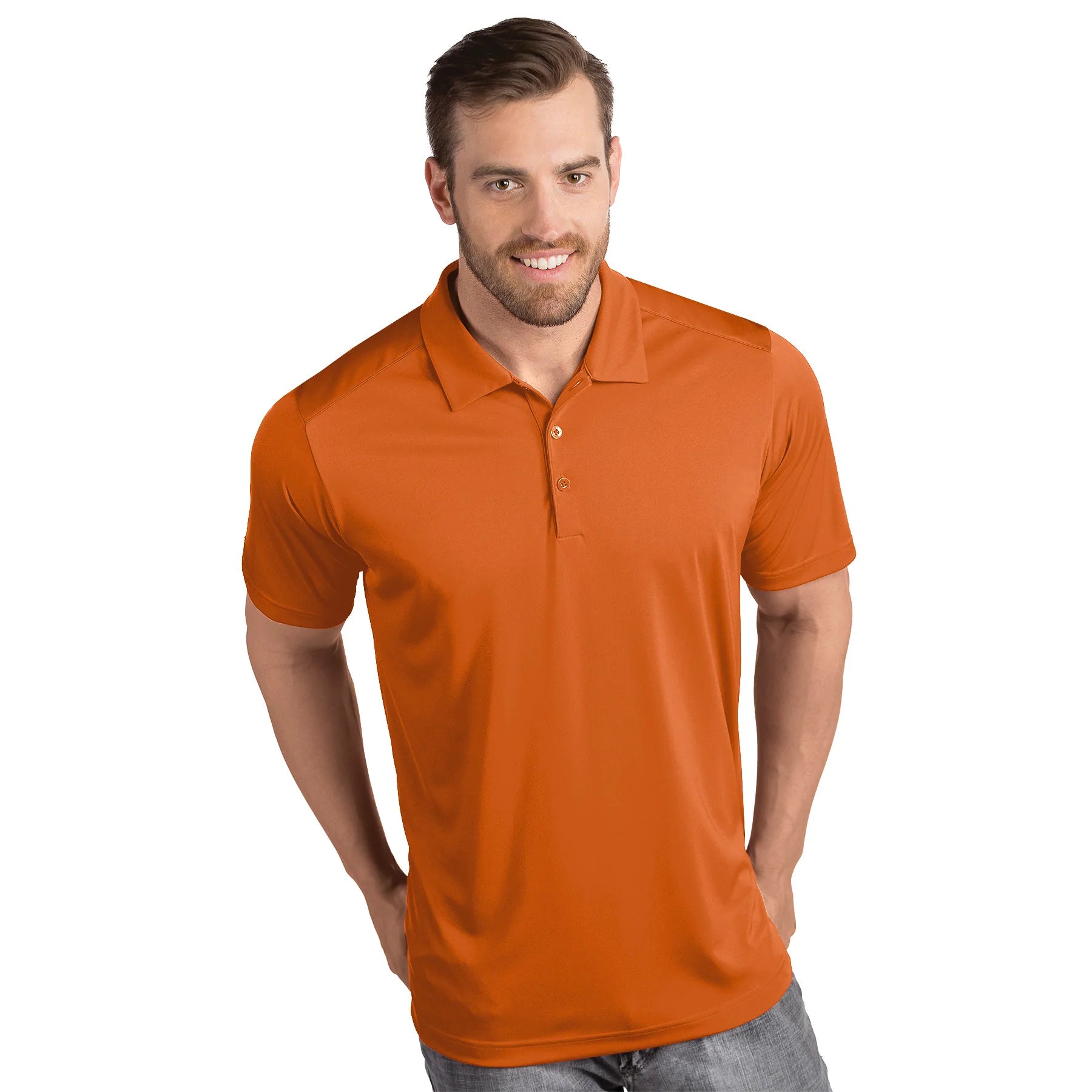 Antigua: Men's Essentials Polo - Tribute Burnt Orange 104197