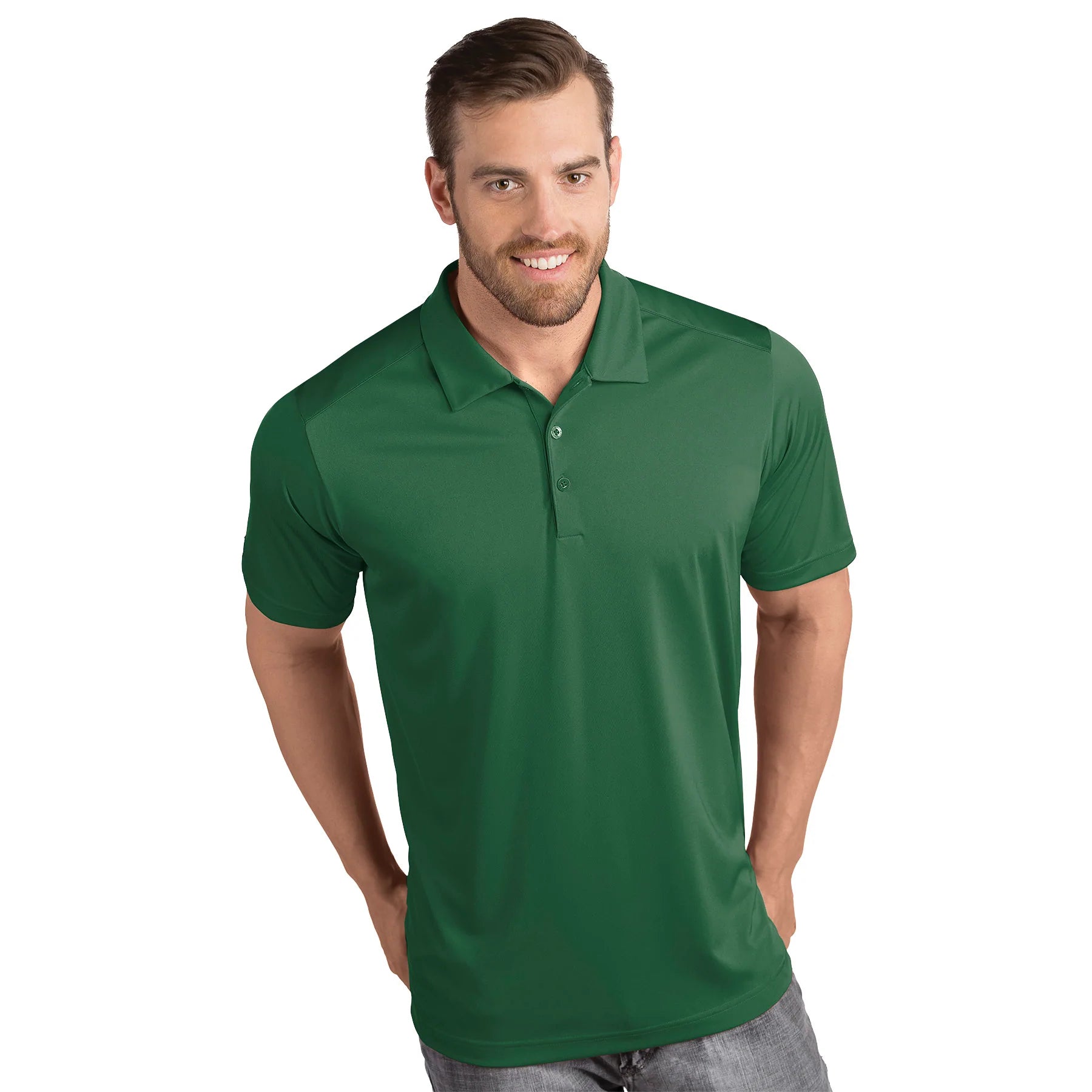 Antigua: Men's Essentials Polo - Tribute Dark Pine 104197