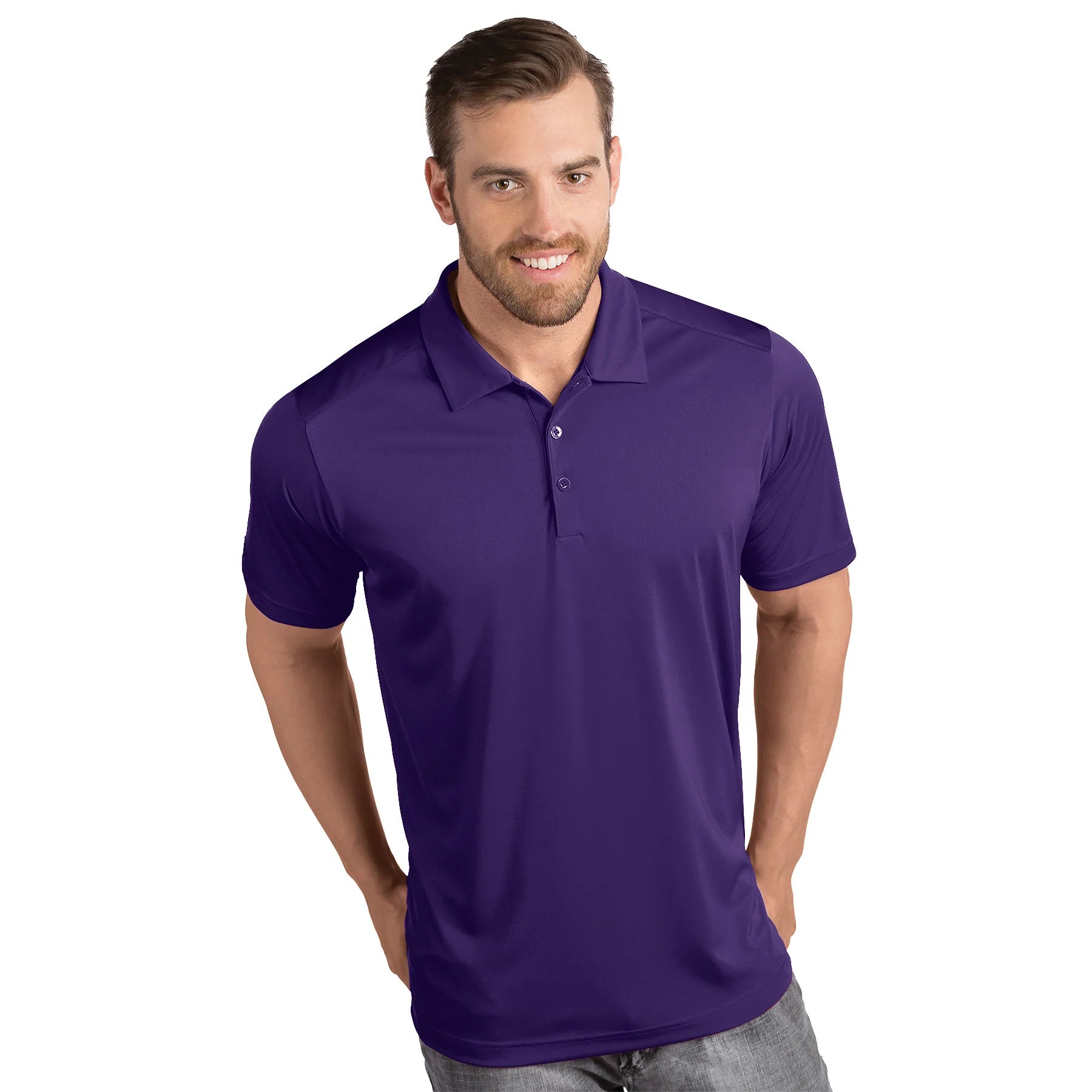 Antigua: Men's Essentials Polo - Tribute Dark Purple 104197