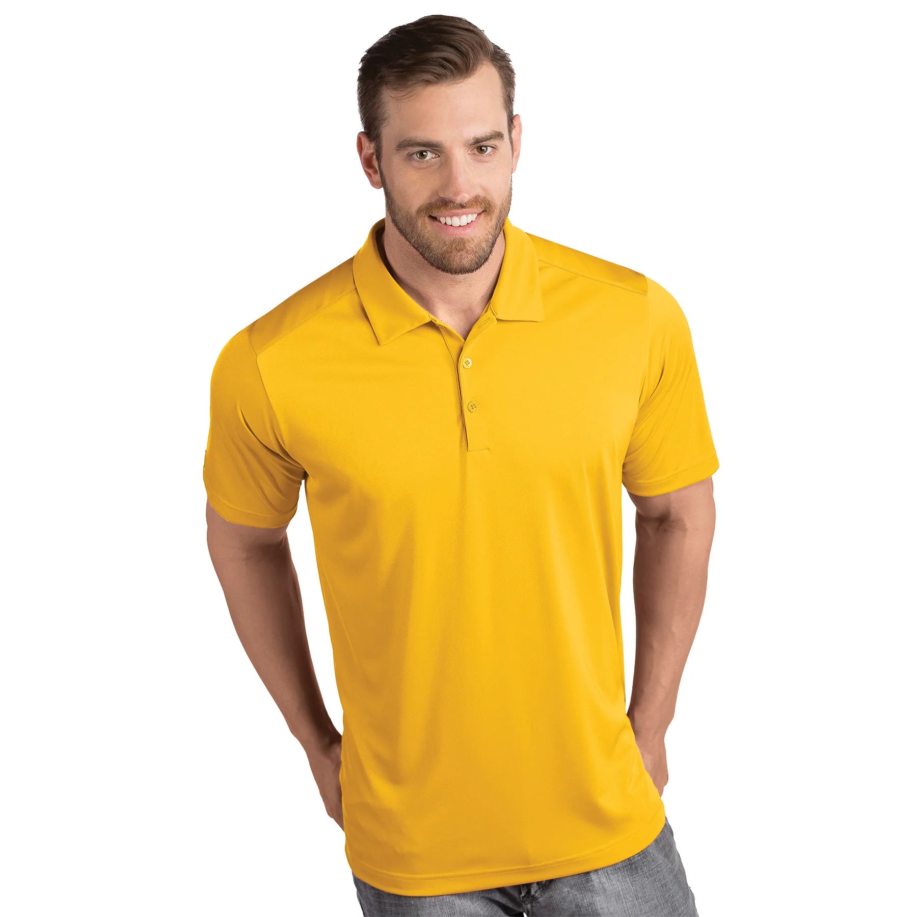 Antigua: Men's Essentials Polo - Tribute Gold 104197