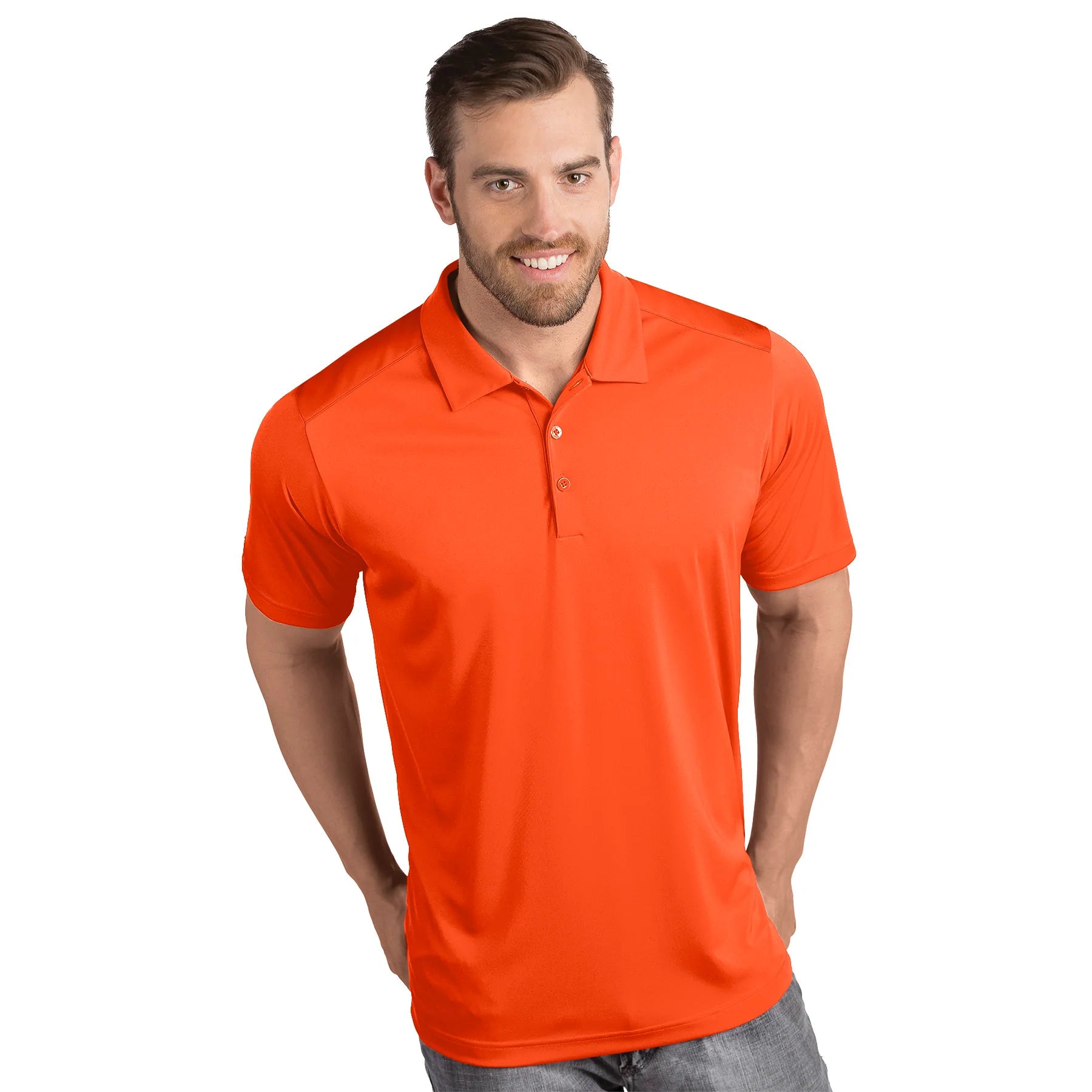 Antigua: Men's Essentials Polo - Tribute Mango 104197