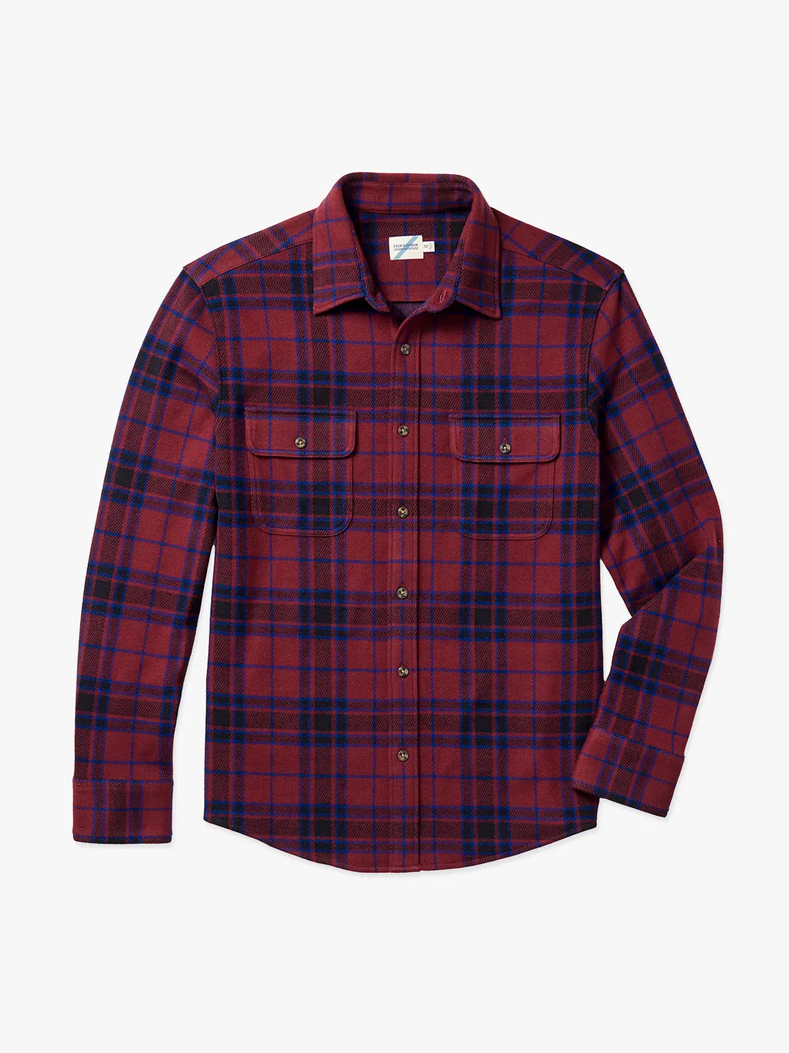 Dunewood Flannel | Cobalt Wine Plaid