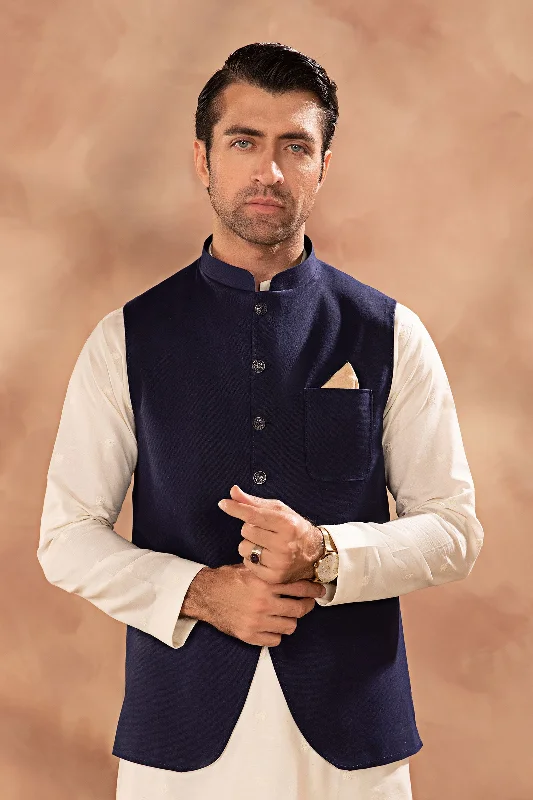 Navy Blue Waistcoat | GTS-SS24-24